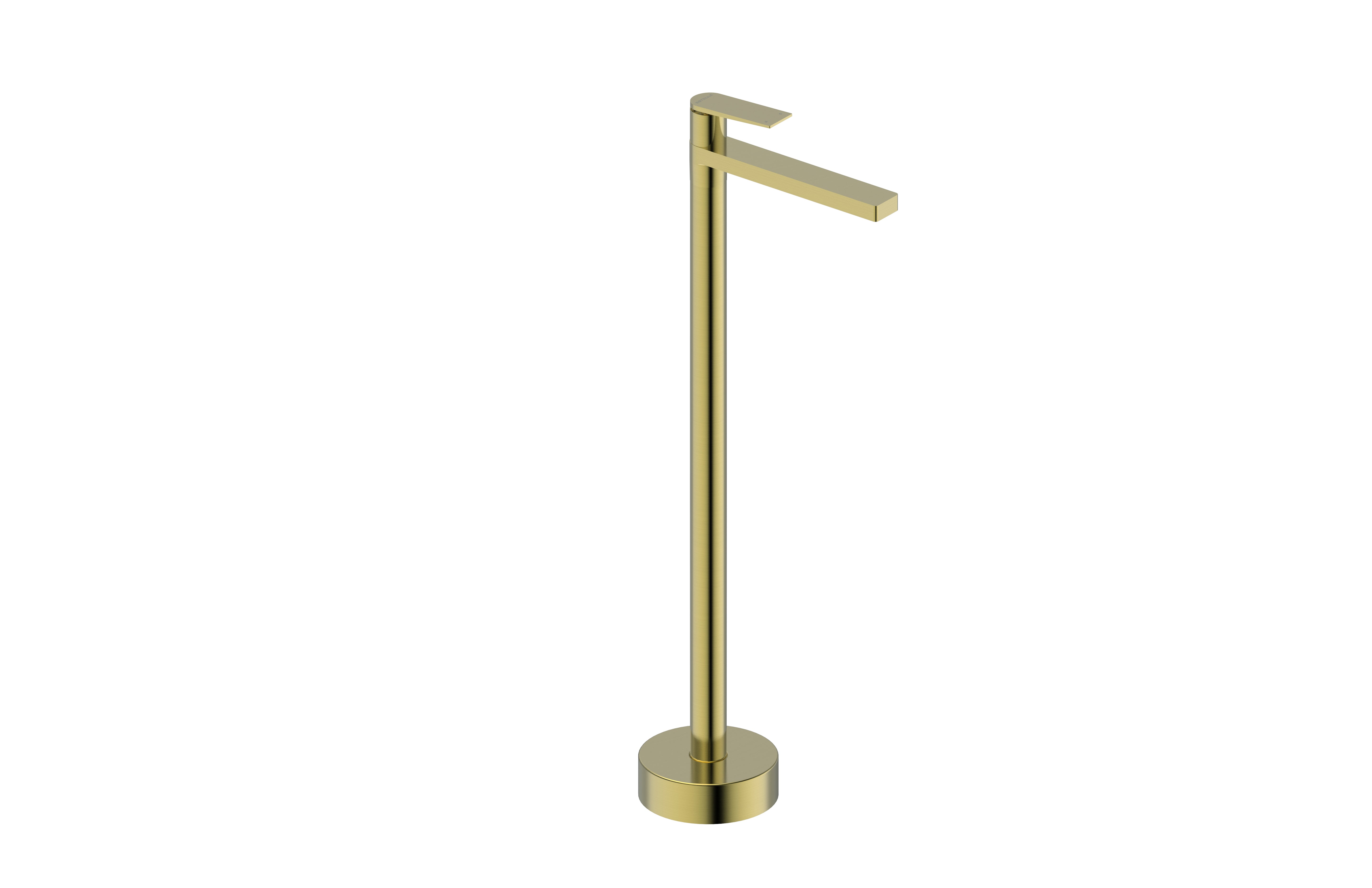 Statesman Floor Standing Bath spout and Mixer Brushed Brass Electro