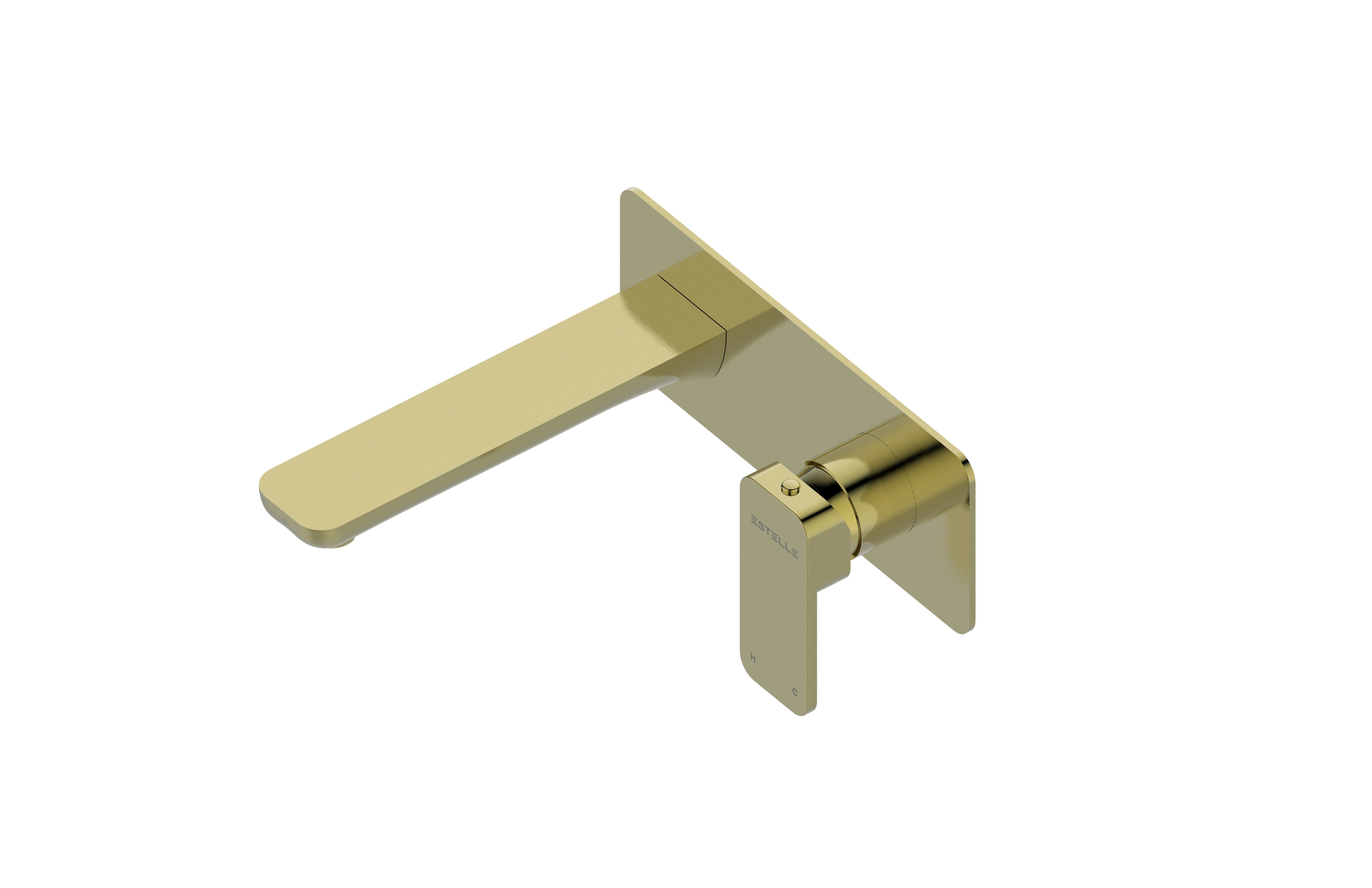 Boston Bath Spout with Mixer Brushed Brass Electro