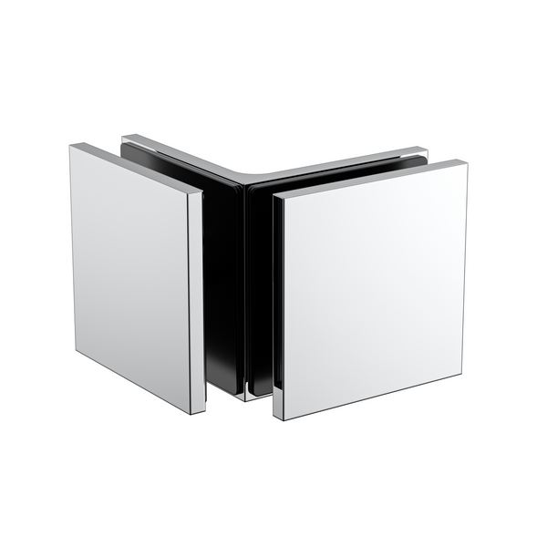 Boston Glass to Glass 90 Degree Bracket Polished Chrome