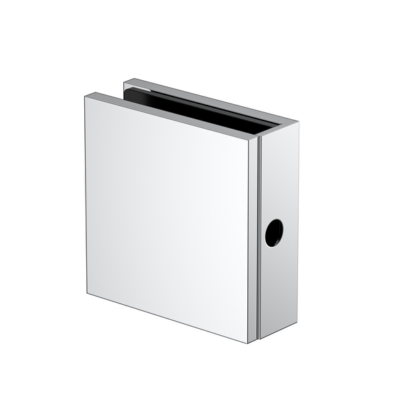 Boston Wall to Glass Bracket with Concealed Fixing Polished Chrome