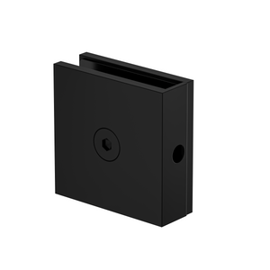 Boston Wall to Glass Bracket with Concealed Fixing Matte Black