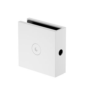 Boston Wall to Glass Bracket with Concealed Fixing White