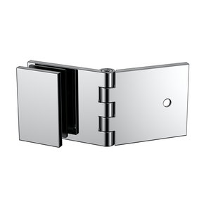 Adjustable Angle Wall to Glass Brackets with 30mm Cover plate - Polished Chrome