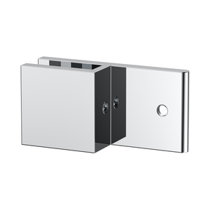 Boston Wall to 6mm Glass 180 Degree Clamp with Leg Polished Chrome
