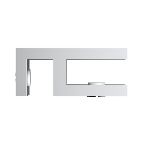 Boston Glass to Glass 90 Degree Clamp Polished Chrome