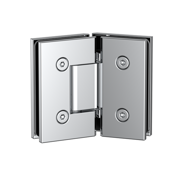 Boston Glass to Glass 135 Degree Hinge Polished Nickel
