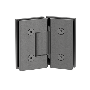 Boston Glass to Glass 135 Degree Hinge Brushed Gun Metal