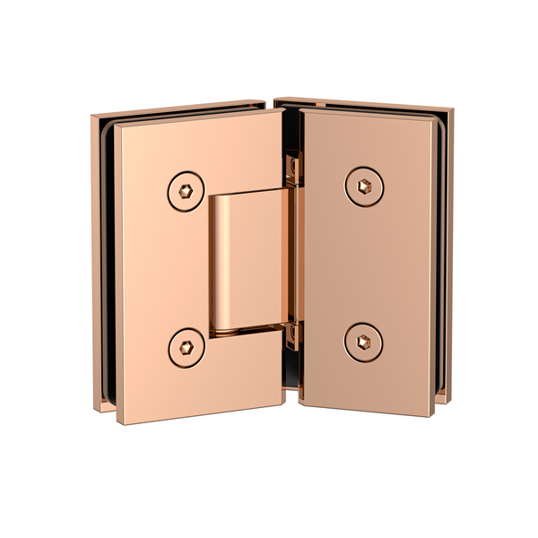 Boston Glass to Glass 135 Degree Hinge Polished Rose Gold