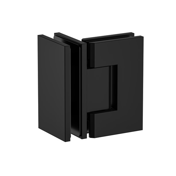 Boston Heavy Duty Glass to Glass 90 Degree Hinge Matte Black