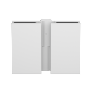 white bi-fold hinge