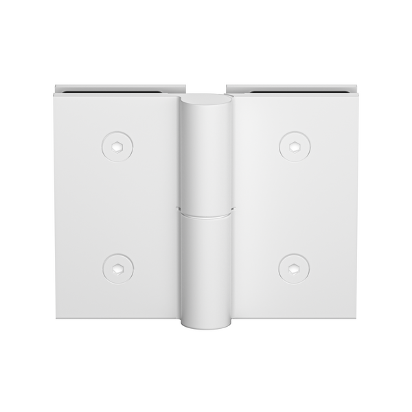 Boston Heavy Duty Glass to Glass Right Hand Bifold Hinge White
