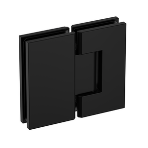 Boston Heavy Duty Large Glass to Glass 180 Degree Inline Hinge -Matte Black