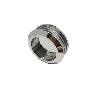 Bellé Sliding Finger Pull Door Handle Polished Chrome