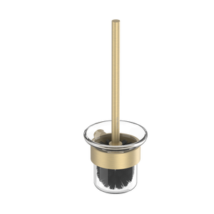 Pinnacles Toilet Brush and Holder Soft Gold Brushed