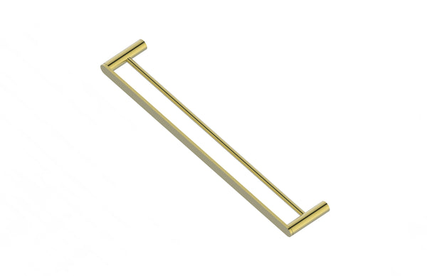 Statesman Towel Rail Double 600mm Brushed Brass