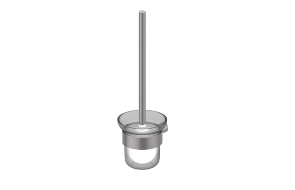 Statesman Toilet Brush and Holder Satin Nickel