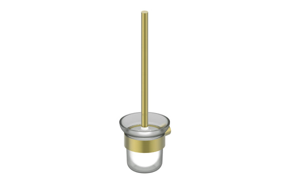 Statesman Toilet Brush and Holder Brushed Brass