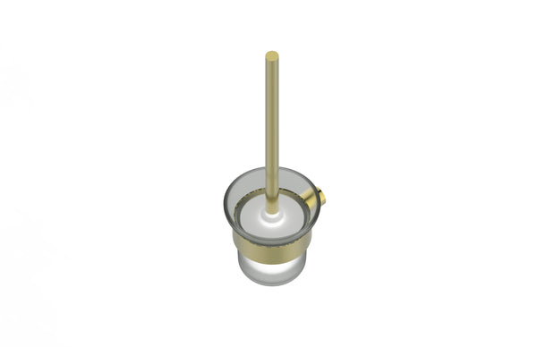 Statesman Toilet Brush and Holder Brushed Brass