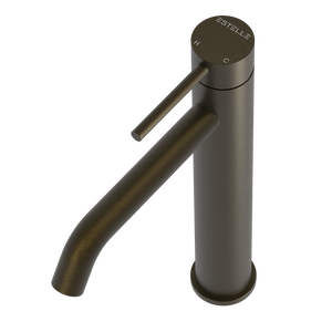 Pinnacles Tall Basin Tap Mixer Antique Brass