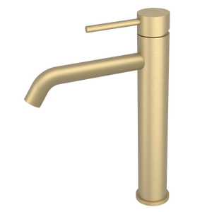 Pinnacles Tall Basin Tap Mixer Soft Gold Brushed