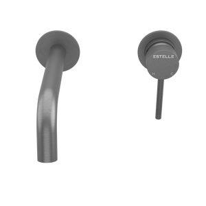Pinnacles Wall Spout and Mixer Brushed Gun Metal
