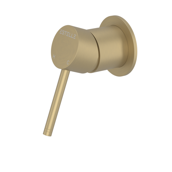 Pinnacles Shower Mixer Soft Gold Brushed