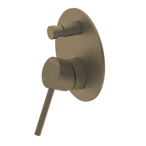 Pinnacles Shower Mixer with Diverter Antique Brass