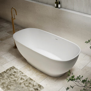 Cassa Designs Hampton Freestanding Bath Matte White