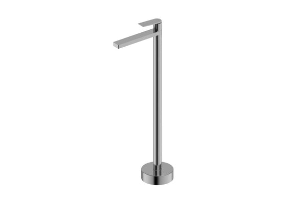 Statesman Floor Standing Bath spout and Mixer Satin Nickel
