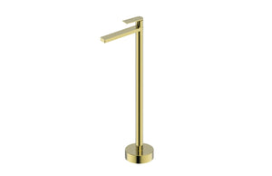 Statesman Floor Standing Bath spout and Mixer Brushed Brass