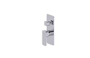 Boston Shower Mixer with Diverter Polished Chrome