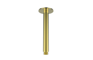 Ceiling Mounted Shower Arm 300mm Brushed Brass