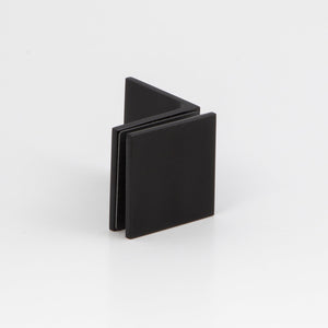 Boston 90 Degree Wall to Glass Bracket Matte Black