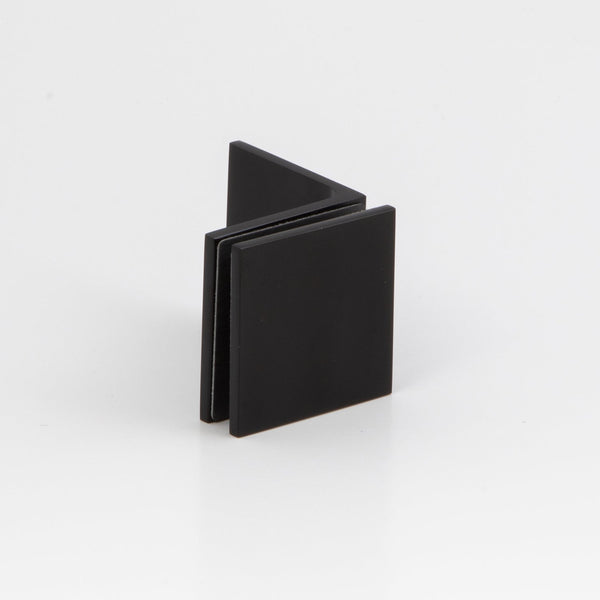 Boston 90 Degree Wall to Glass Bracket Matte Black