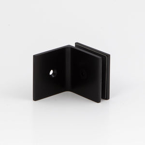 Boston 90 Degree Wall to Glass Bracket Matte Black