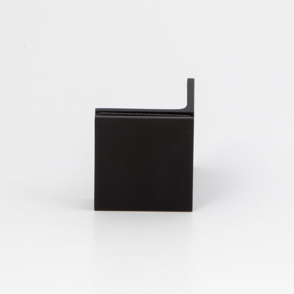 Boston 90 Degree Wall to Glass Bracket Matte Black