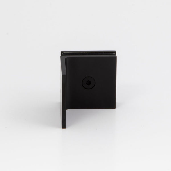 Boston 90 Degree Wall to Glass Bracket Matte Black