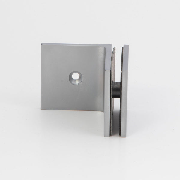 Boston 90 Degree Wall to Glass Bracket Matte Chrome