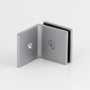 Boston 90 Degree Wall to Glass Bracket Matte Chrome