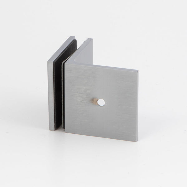 Boston 90 Degree Wall to Glass Bracket Matte Chrome