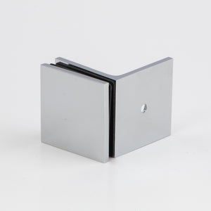 Boston 90 Degree Wall to Glass Bracket Polished Chrome