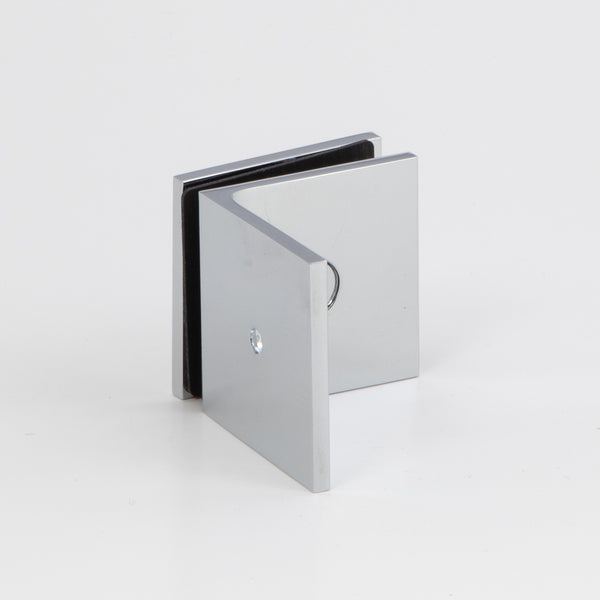 Boston 90 Degree Wall to Glass Bracket Polished Chrome