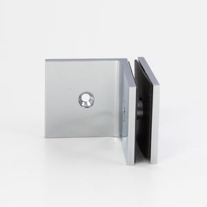 Boston 90 Degree Wall to Glass Bracket Polished Chrome