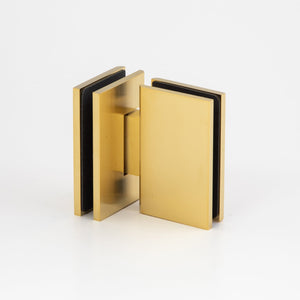 Boston 6-8mm Glass to Glass 180 Degree Shower Hinge - Brushed Brass