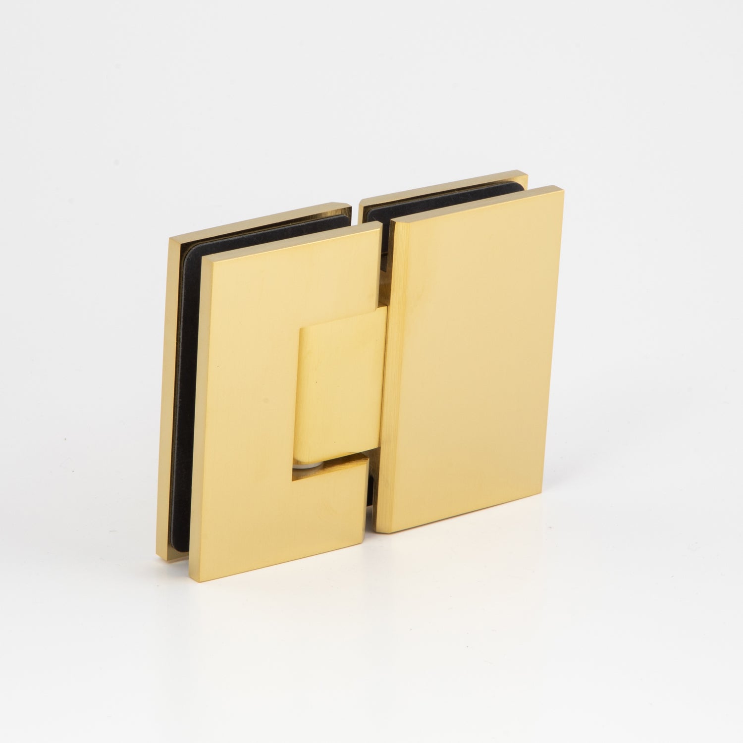 Boston Hinge - Brushed Brass Electro