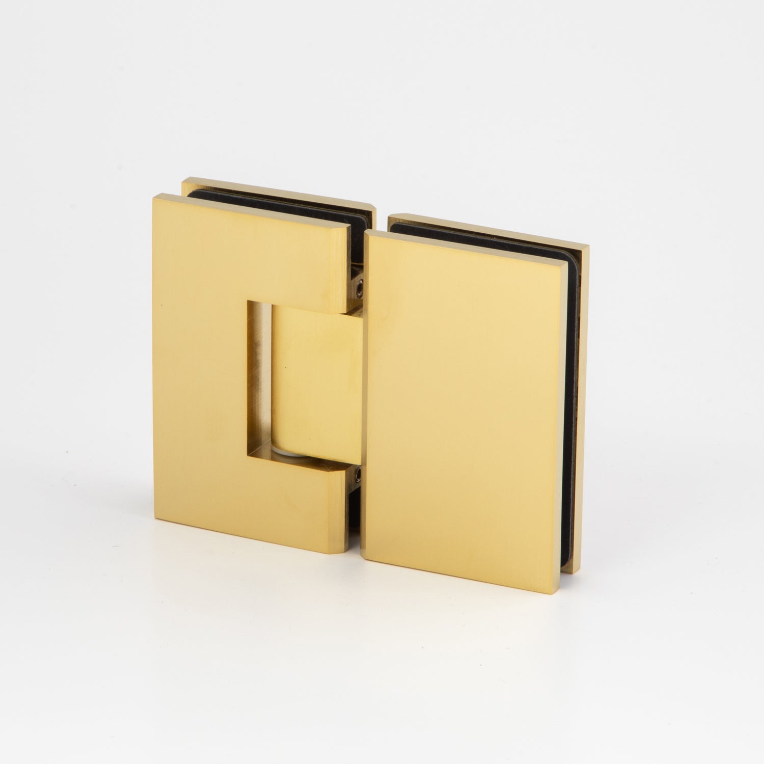 Boston Hinge - Brushed Brass Electro