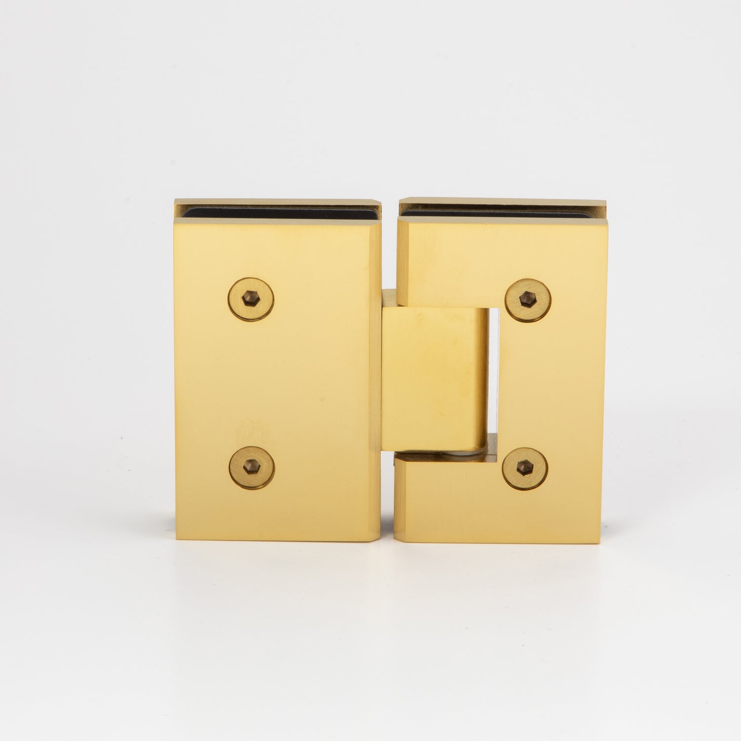 Boston Hinge - Brushed Brass Electro