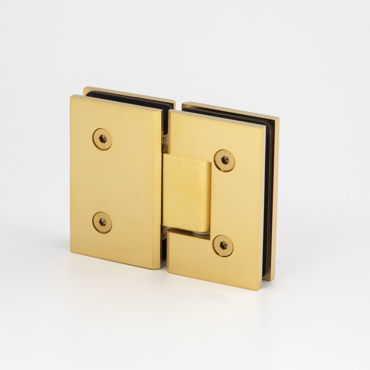 Boston Hinge - Brushed Brass Electro