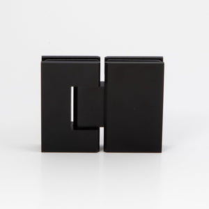 Boston 6-8mm Glass to Glass 180 Degree Shower Hinge - Matte Black