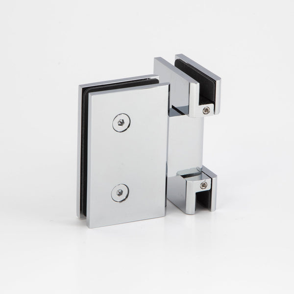 Boston Glass to Glass 180 Degree Hinge Polished Chrome
